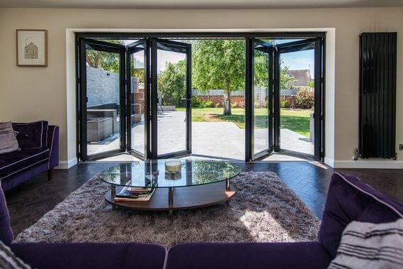 Aluminium Bifold Doors Smart Visofold 1000 21st Century Window Centres